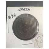 1698 Spanish coin