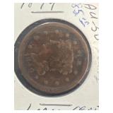 1849 large cent coin