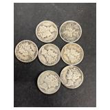 (7)  mercury dimes