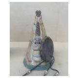 Ceramic Indian sculpture tee pee