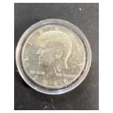 1969 silver Kennedy half dollar