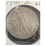 1941 silver walking liberty half dollar