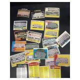 TOPPS baseball team cards, and checklist lot