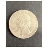 1964 silver quarter