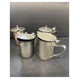 Stainless steel creamers