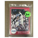 1987 Roger Clemens star baseball card factory