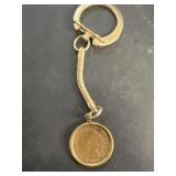 1906 Indian head Penny keychain