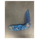 Blue pocket knife