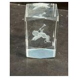 Angel crystal paperweight