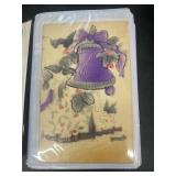 24 heavy bossed, vintage postcards