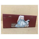 Hand-painted rabbit box