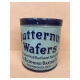 Butternut wafers, Richmond, Indiana baking