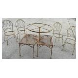 Wrought iron patio furniture
