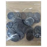 (50) wartime wheat pennies