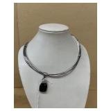 Necklace with lock at 925 silver