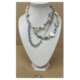 Costume, jewelry, necklace, and earrings