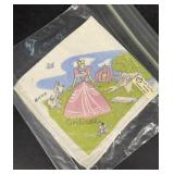 Cinderella vintage handkerchief