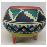 Terra-cotta Indian pot footed