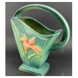 Roseville pottery Zephyr Lilly Handled Basket