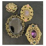 Costume jewelry broaches