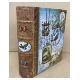Hidden note card book box with birds