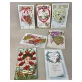 Early 1900s valentine postcards
