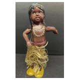 Lucite, wind up hula doll