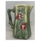 Majolica milk pitcher vintage