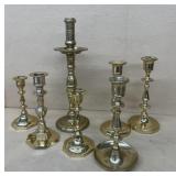 Brass candleholders