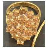 Silver 925 Ring and necklace set