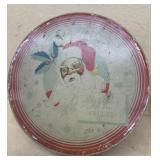 Mrs. Stevens, handmade candy tin Santa Claus