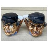 Man, smoking cigar salt and pepper shakers