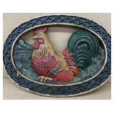 Cast-iron chicken wall hanging