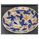 Early bowl hand-painted leaf pattern