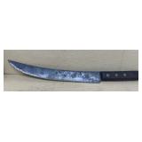 Old file, handmade knife