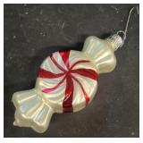 Glass candy vintage Christmas ornament