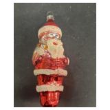 Santa Claus vintage glass Christmas ornament