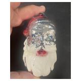 Santa Claus vintage glass Christmas ornament