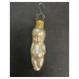 Baby glass Christmas tree vintage ornament