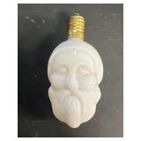 Milk glass, double-sided, Santa Claus Christmas