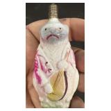 Monkey playing guitar vintage Christmas lightbulb