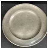 Griswold pewter plate, Ca. 1825