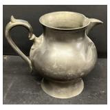 England pewter water, pitcher