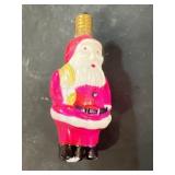 Santa Claus vintage Christmas light bulb