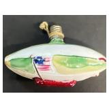 Milk, glass blimp vintage Christmas lightbulb