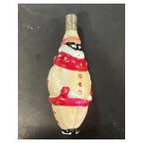 Christmas clown vintage lightbulb