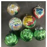 Glass Christmas ornament vintage