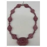 Art Deco Amethyst Glass necklace