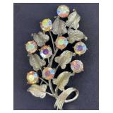CORO Rhinestone Brooch