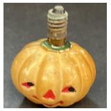 Pumpkin vintage Christmas lightbulb
